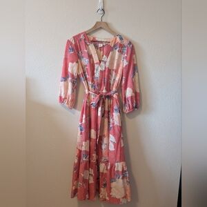 GAP Pink and Blue Floral Dress XS